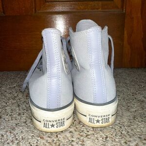 Converse Women's Platform Shoes - Light Gray